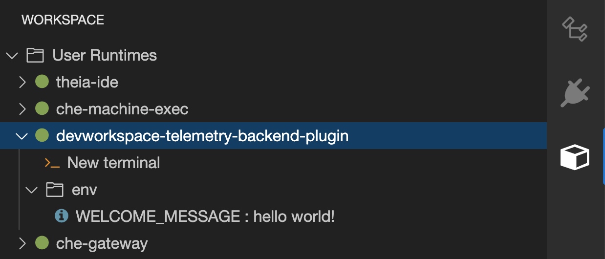 DevWorkspace telemetry plugin